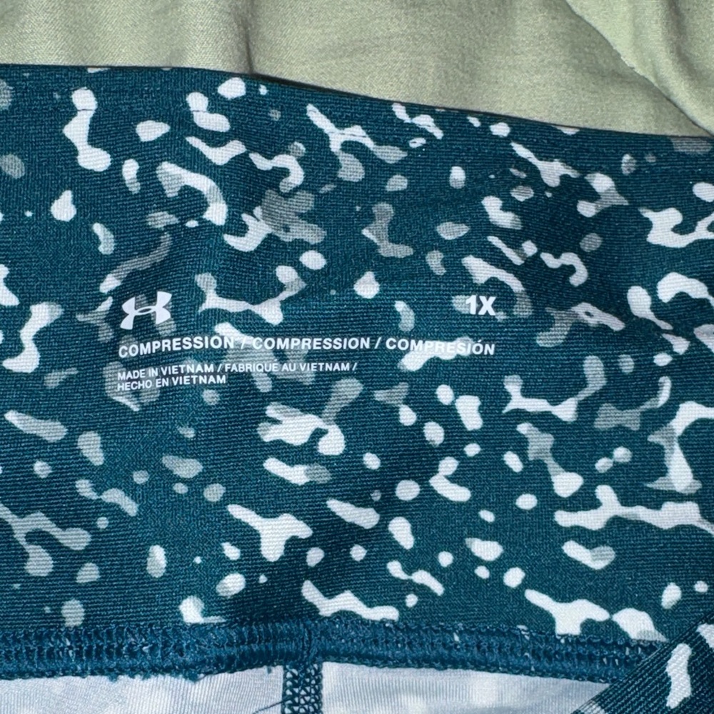 Under Armour Teal and White Speckled Performance Jeggings - Picture 5 of 9